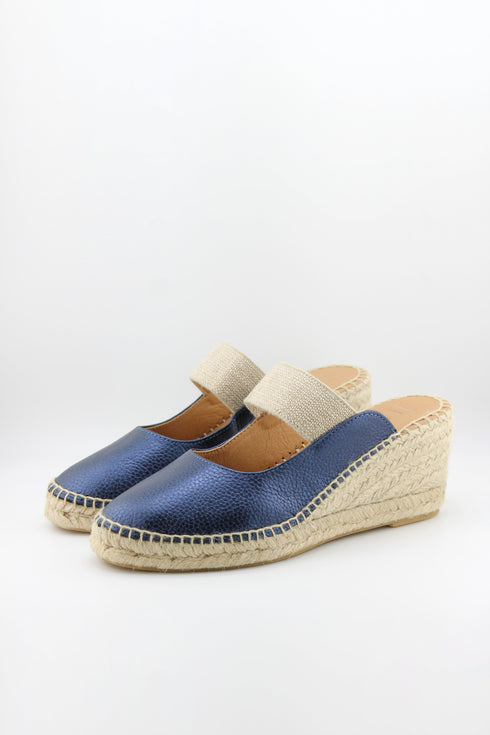 Jutelia Espadrille Wedge Mule Sandals
